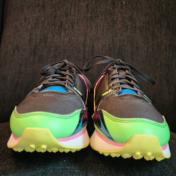 Puma Mile Rider Sunny Getaway Black Electro Green Pink - Woman's Size 10.5 - Picture 3 of 12